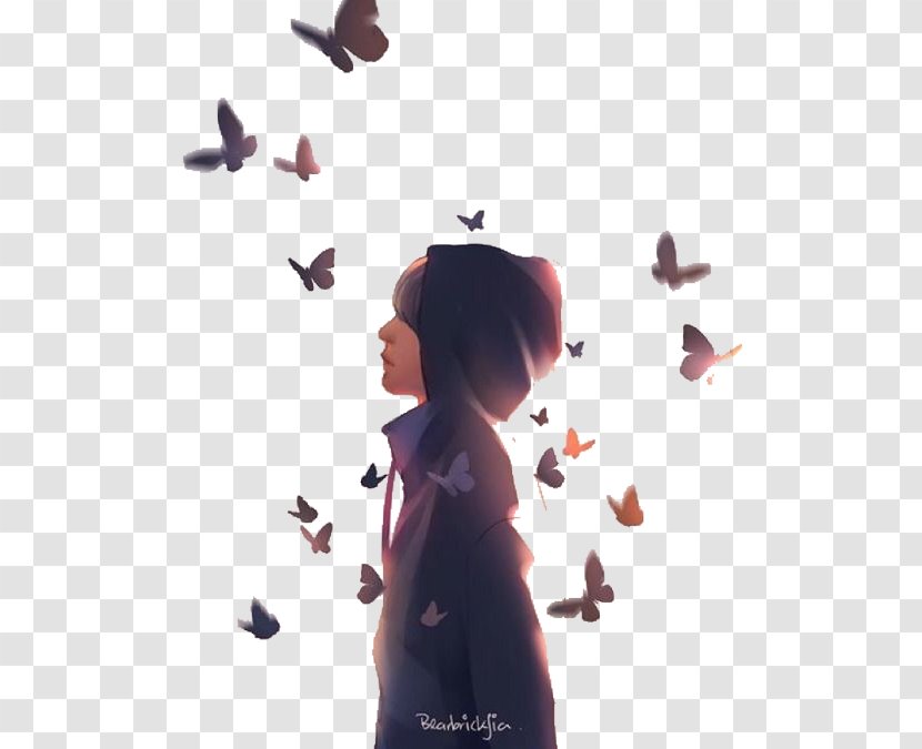 Butterfly -Japanese Ver.- BTS Fan Art The Most Beautiful Moment In Life, Part 2 - Jimin Transparent PNG