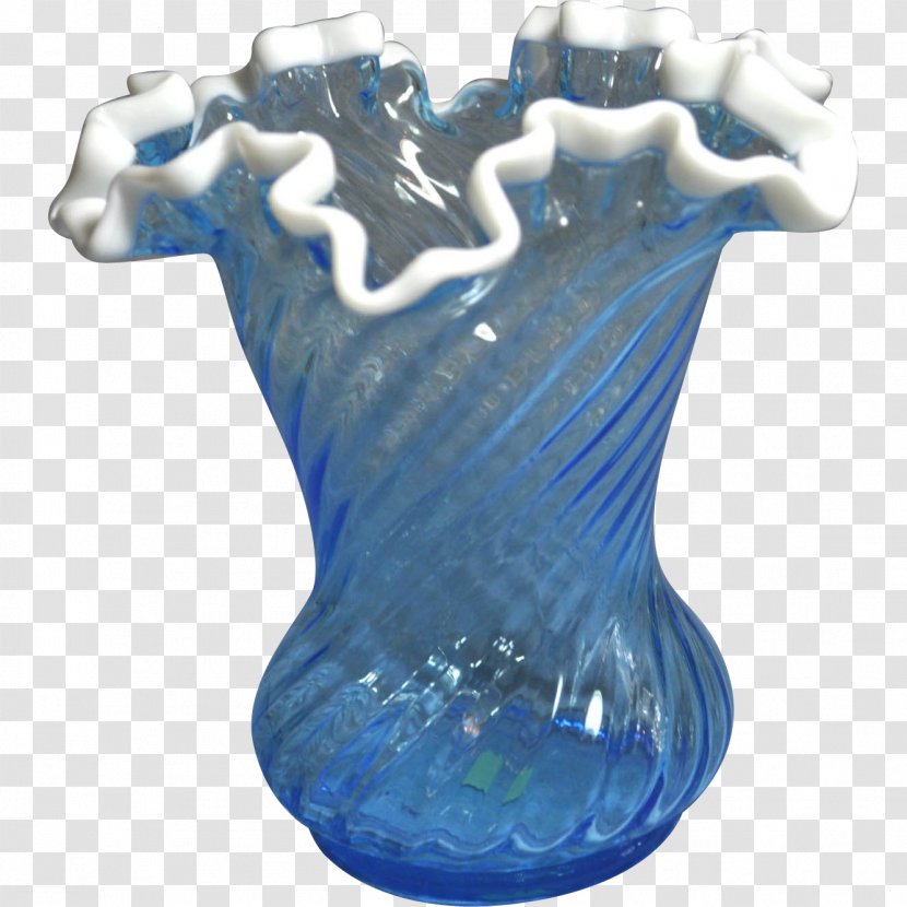Vase Cobalt Blue Glass Figurine Transparent PNG