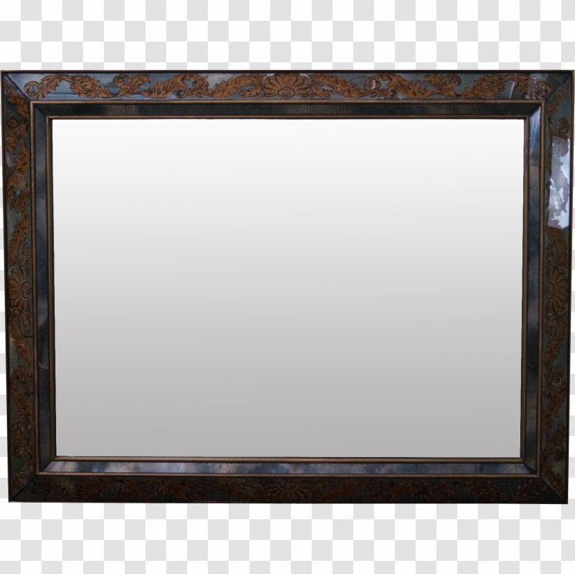 Picture Frames Mirror Wood Antique Shelf - Furniture - Brown Frame Transparent PNG
