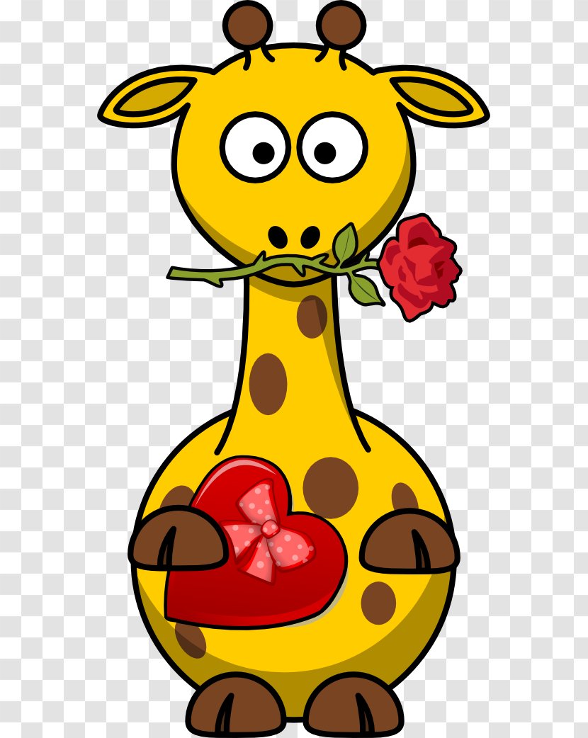 Giraffe Wedding Invitation Valentines Day Heart Clip Art - Romance - Graphics Transparent PNG