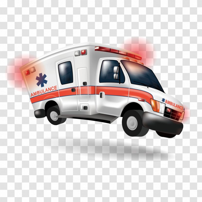 Ambulance Cartoon Emergency Medical Technician Paramedic - Vehicle Transparent PNG
