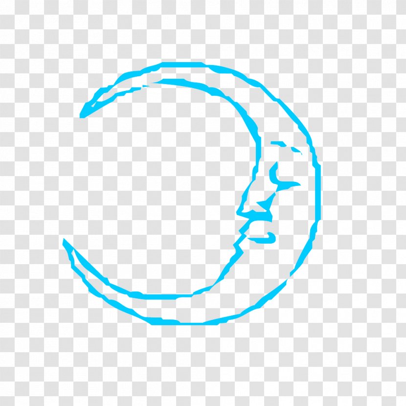 Sleep Moon Face Clipart . - Logo - Point Transparent PNG