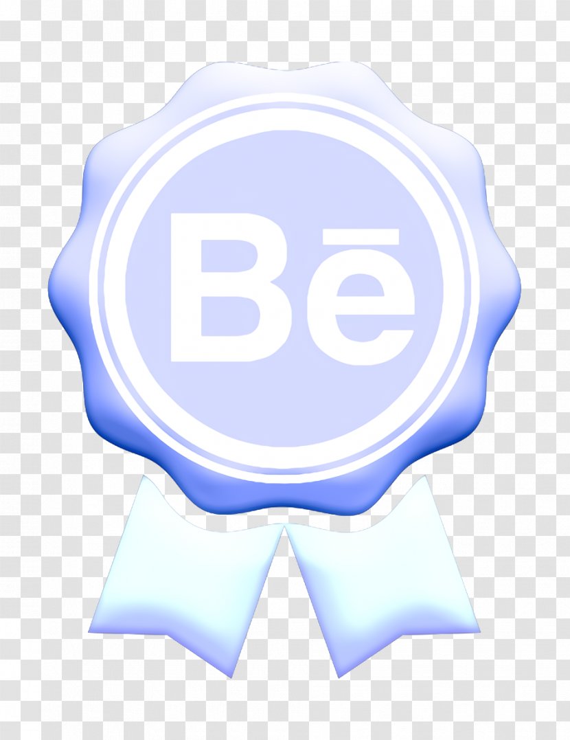 Behance Icon Social Media - Label - Electric Blue Emblem Transparent PNG
