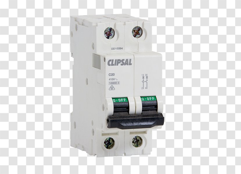 Circuit Breaker Schneider Electric Clipsal Three-phase Power Electrical Network - Electronic Component Transparent PNG