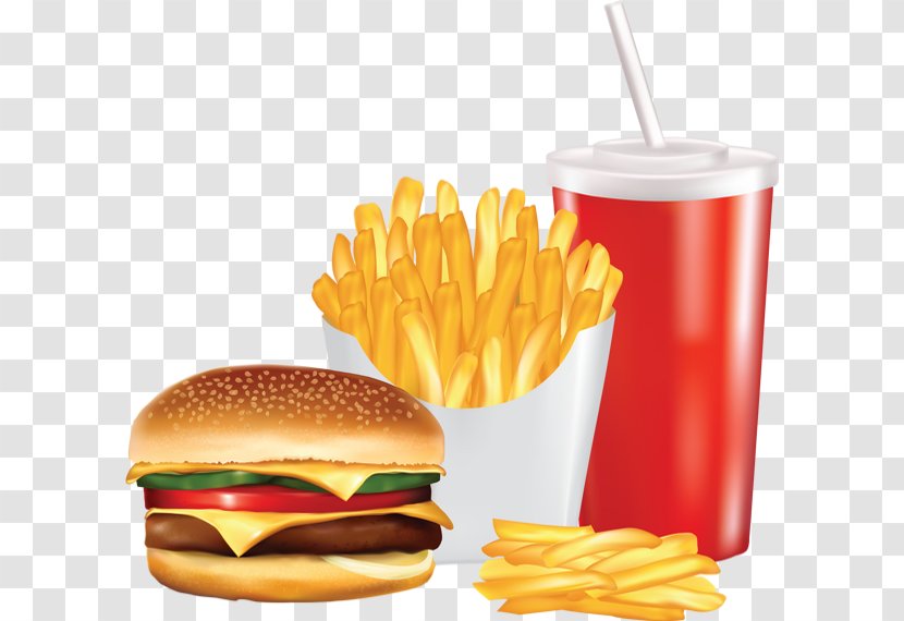 McDonald's French Fries Hamburger Clip Art Fish And Chips - Veggie Burger - Fast Food Transparent PNG