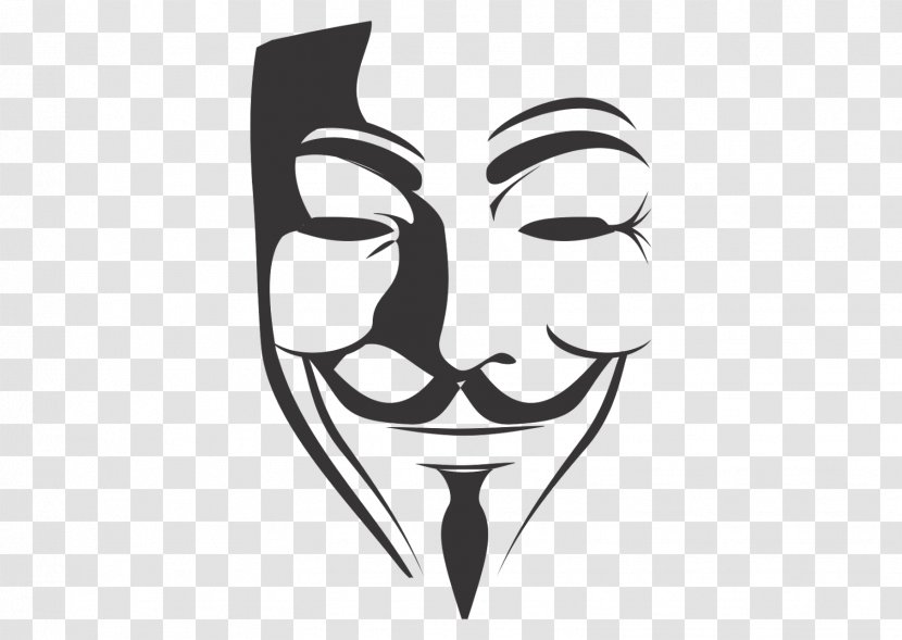 T-shirt Guy Fawkes Mask V Anonymous - Cartoon - For Vendetta File Transparent PNG