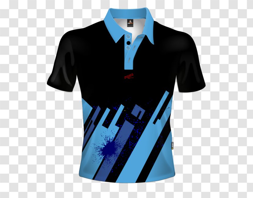 Jersey T-shirt Polo Shirt Sleeve Collar - Blue Transparent PNG
