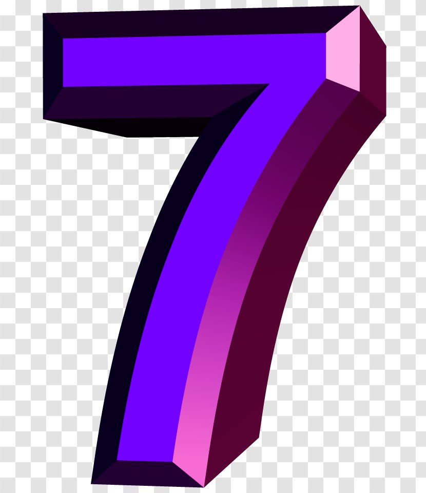 No. 7 Numerical Digit Number Digital Image Arabic Numerals - Symbol Transparent PNG