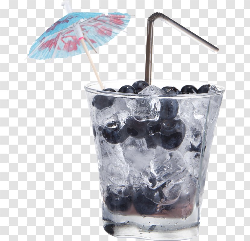 Juice Cocktail Bubble Tea Blueberry Concentrate - Glass - Iced Transparent PNG