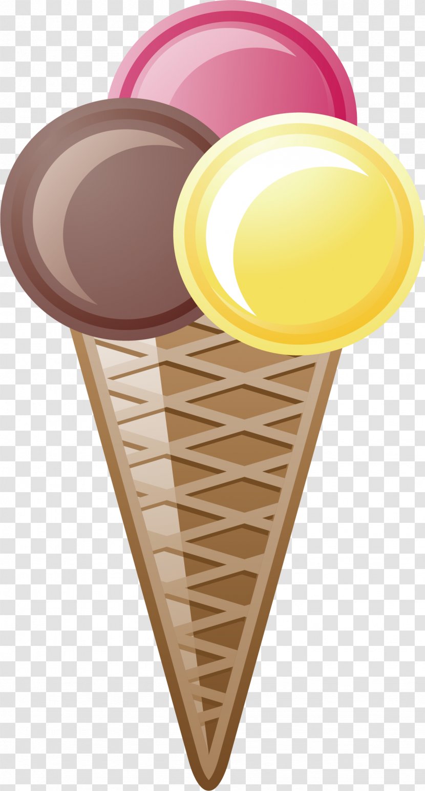 Ice Cream Cones Milkshake - Vector Element Transparent PNG