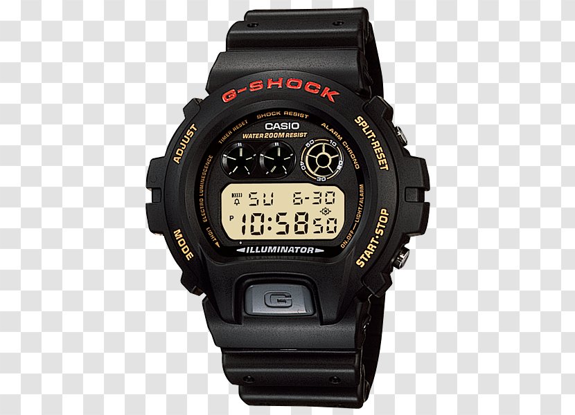 G-Shock DW6900-1V Casio Shock-resistant Watch Transparent PNG