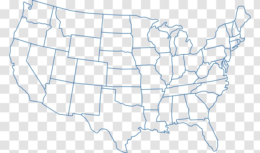 Outline Of The United States Blank Map World - California (us State) Transparent PNG