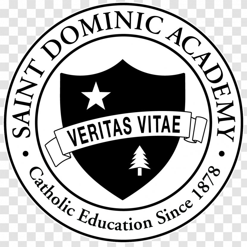 Saint Dominic Academy Logo Organization Wharf House Restaurant Emblem - Black And White - University Of North Florida Athletics Transparent PNG