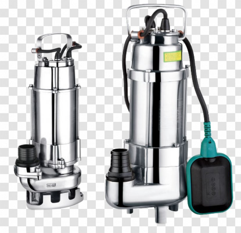 Submersible Pump Water Well Centrifugal - Stainless Steel Transparent PNG