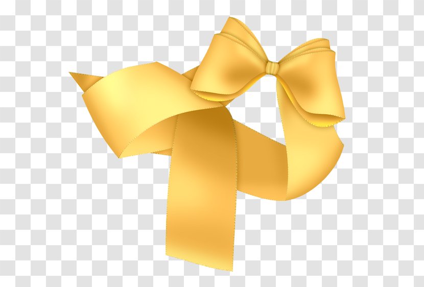 Ribbon Drawing Clip Art - Albom - Yellow Bow Transparent PNG