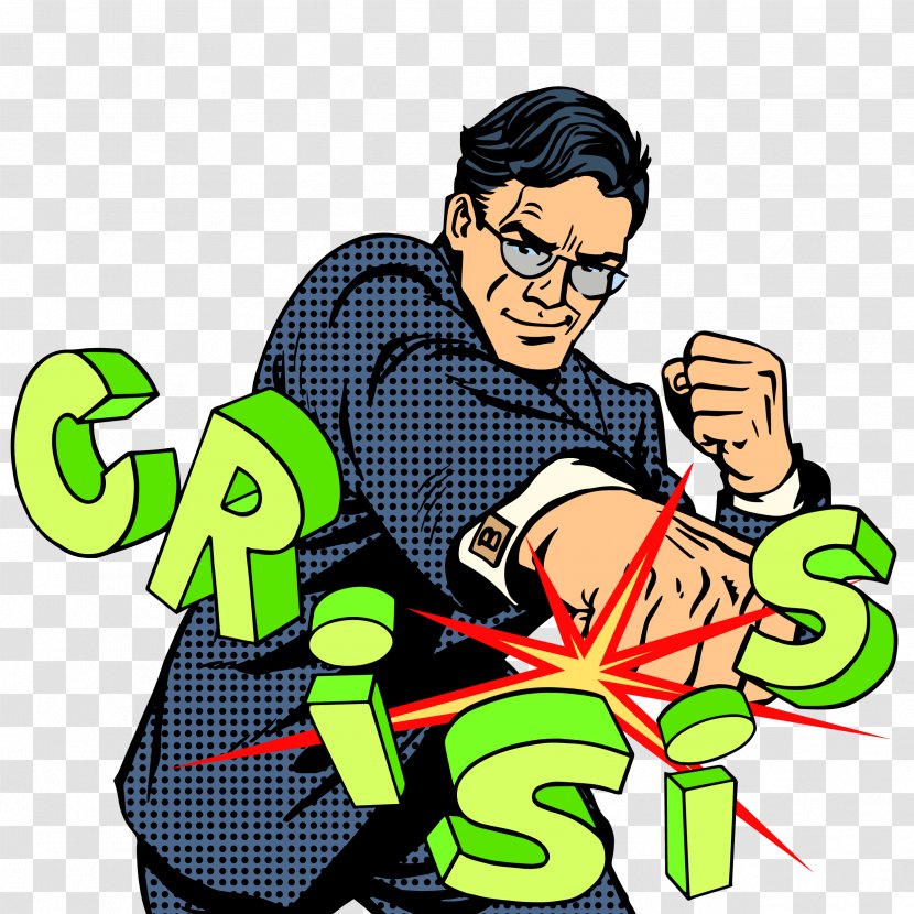 Businessperson Pop Art Royalty-free Illustration - Fictional Character - Boxing Man Transparent PNG