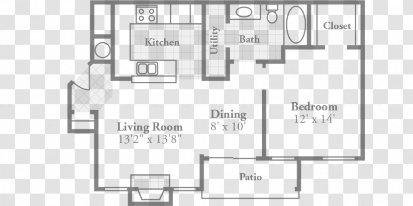 House Plan Room Floor - Apartment - Bedroom Lamp Transparent PNG