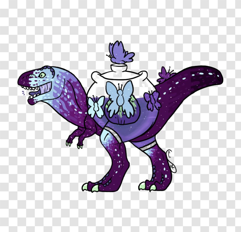Dinosaur Animal Animated Cartoon - Purple Transparent PNG