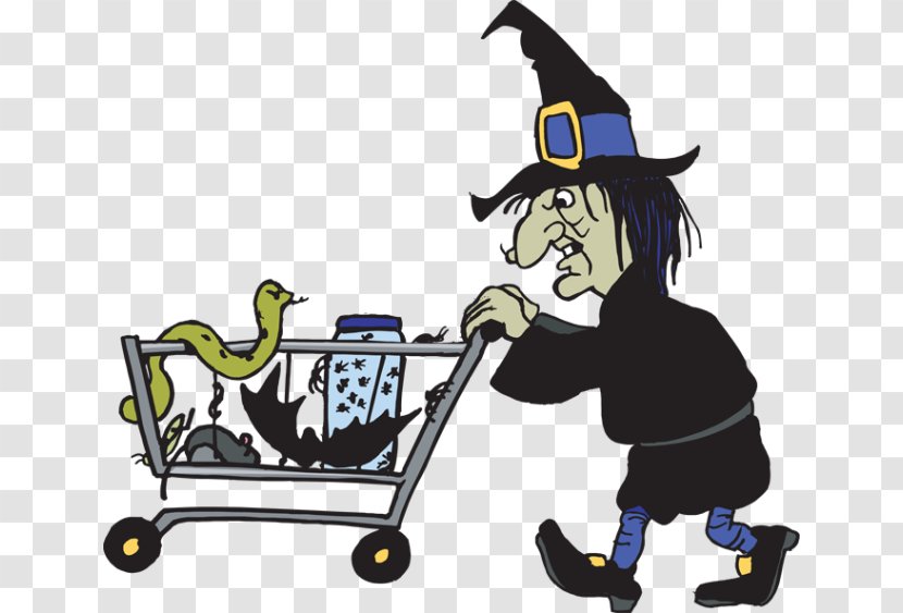 Clip Art Image Shopping Free Content - Cart - Witchy Graphic Transparent PNG