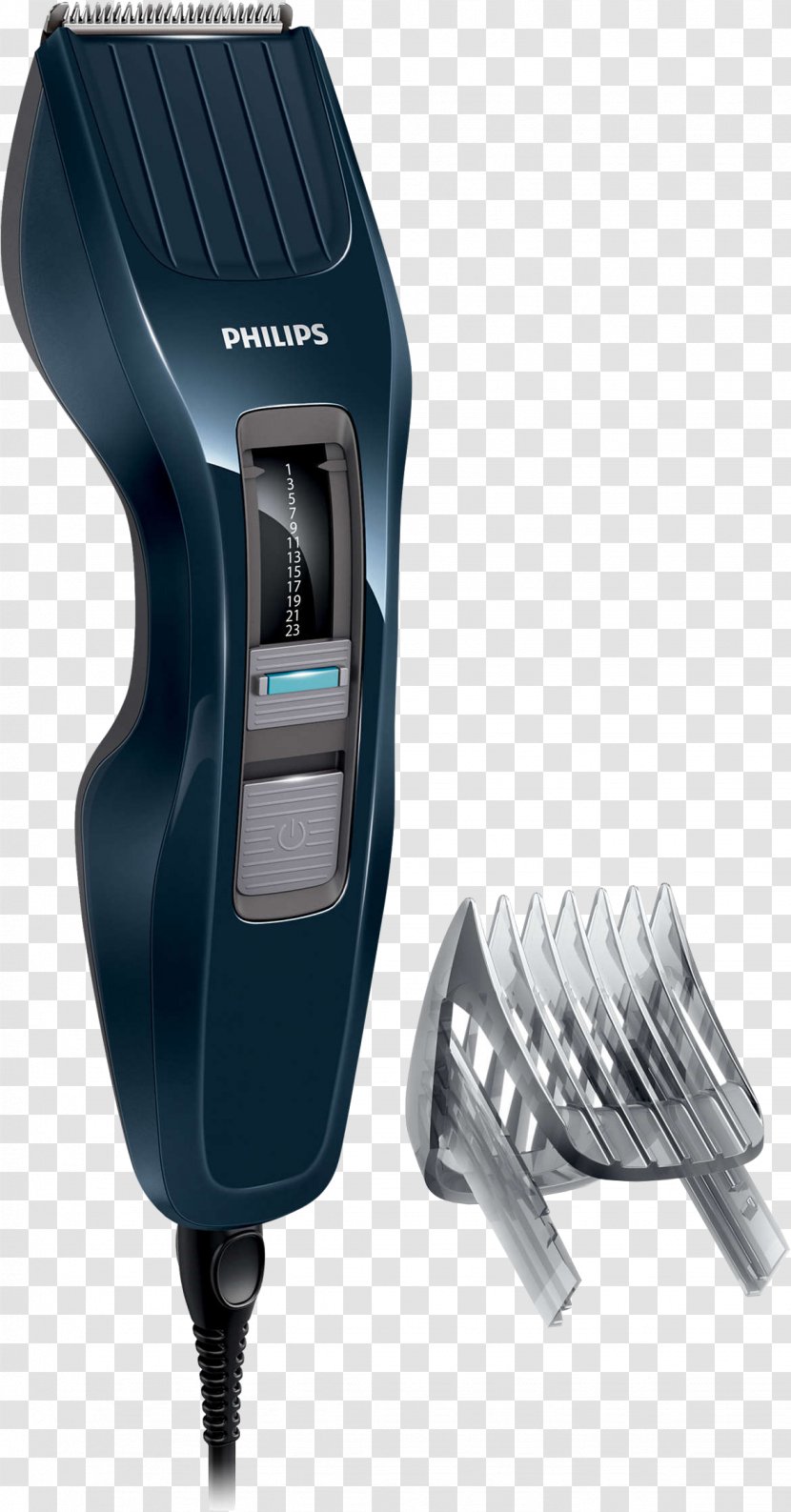 Hair Clipper Comb Philips Hairclipper Series 3000 - Stainless Steel Transparent PNG