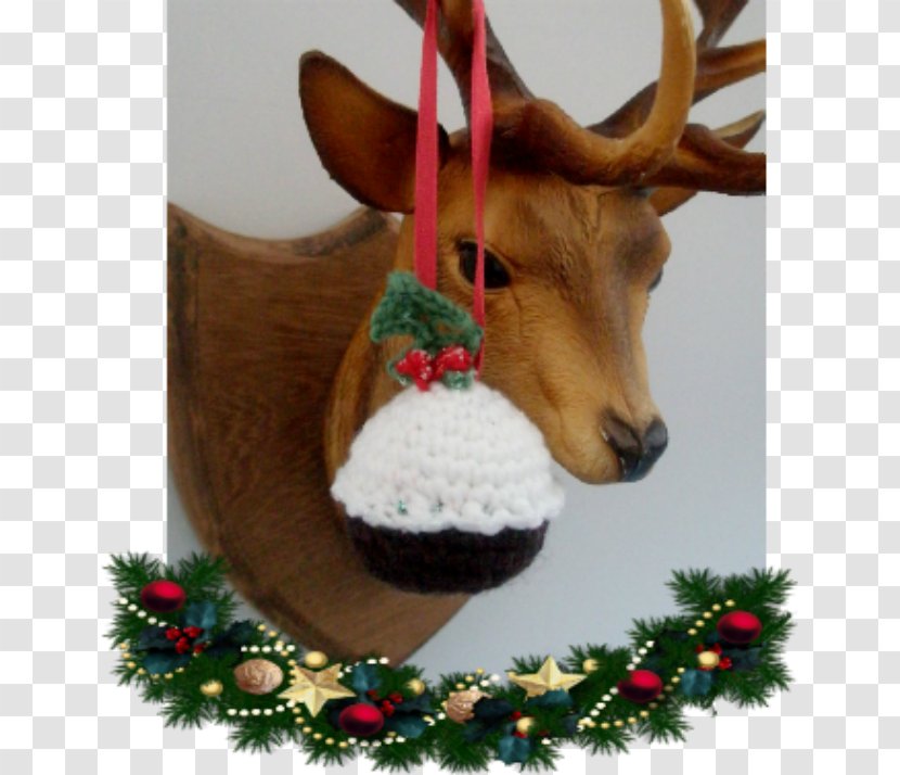 Reindeer Christmas Ornament Antler Garland - Decoration - Antique Pudding Transparent PNG