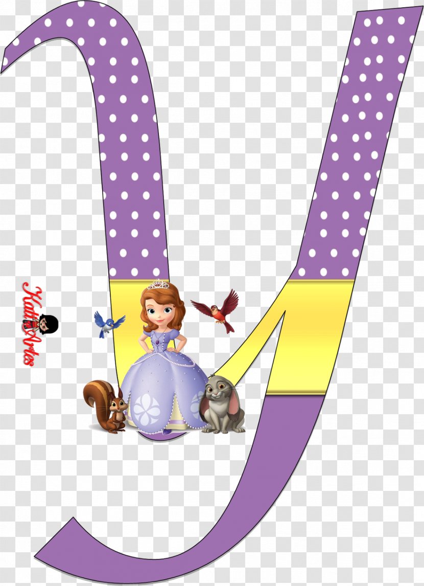 Alphabet Letter Birthday Princesa Sofía (Disney) Party - Sofia The First Transparent PNG