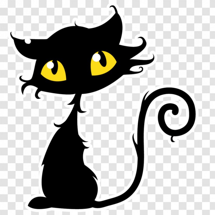 Black Cat Kitten Clip Art - Organism Transparent PNG