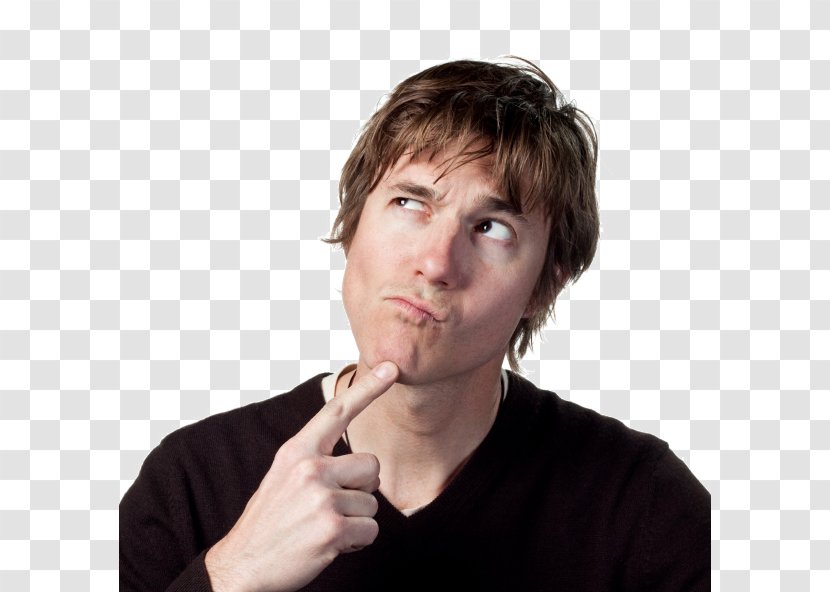 Kinesics Doubt Thought Face Reality - Neck Transparent PNG