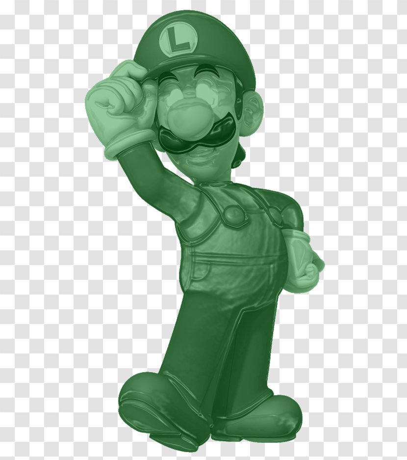 New Super Luigi U Mario Bros. Kart 8 - Figurine - Emerald Transparent PNG