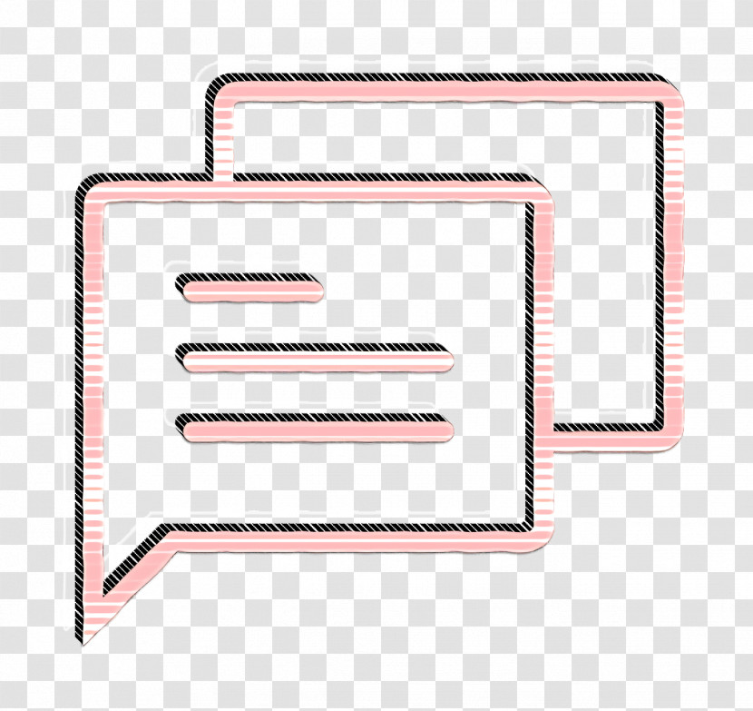Dialogue Set Icon Comment Icon Chat Icon Transparent PNG