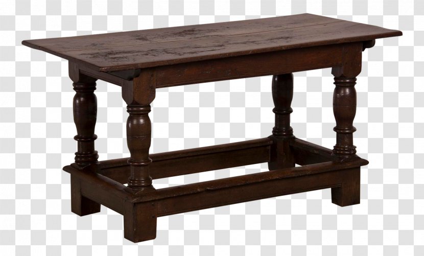 Refectory Table Mission Style Furniture Couch Trestle - Antique Tables Transparent PNG