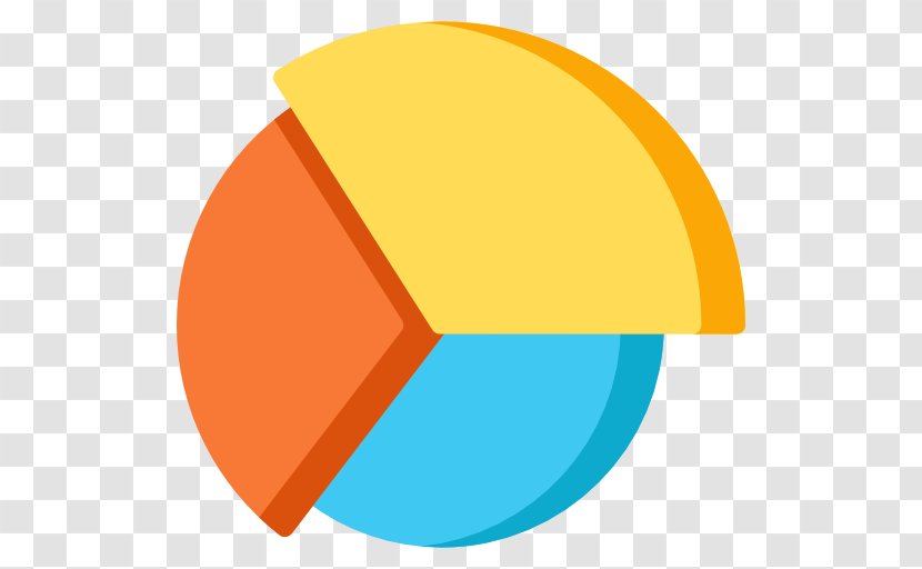 Circle Statistics Clip Art - Orange - Pie Chart Transparent PNG