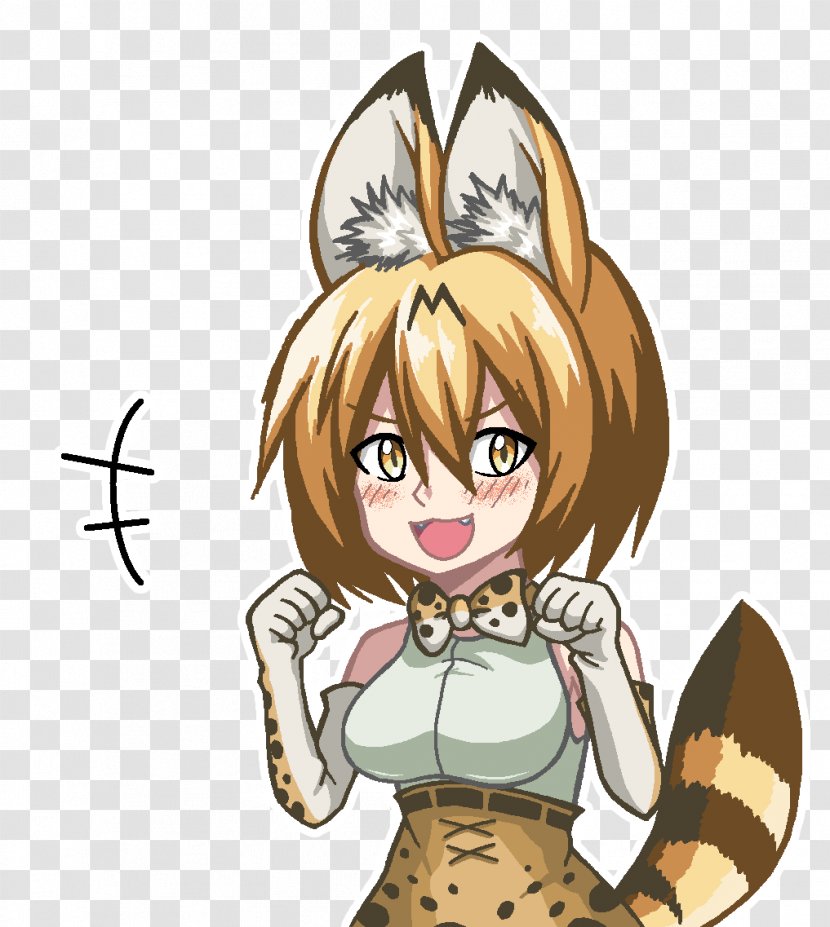 Cat Kemono Friends Serval Hare - Frame Transparent PNG