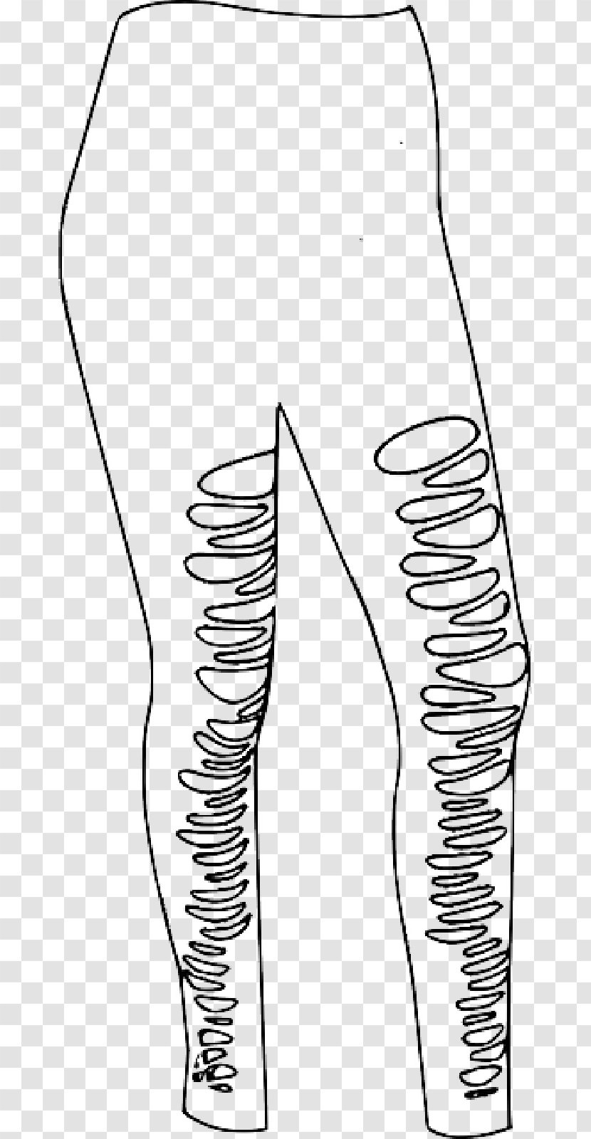 Clip Art Vector Graphics Pants Tights Clothing - Joint - Women Transparent PNG