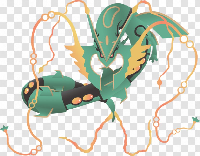 Rayquaza Pokémon Emerald Drawing Art - Insect - Pokemon Transparent PNG