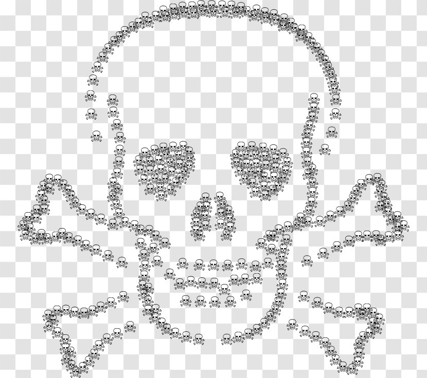 Skull And Crossbones Bones Pattern - Frame Transparent PNG