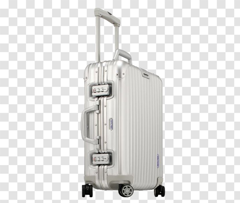 Rimowa Aluminium Suitcase Baggage Hand Luggage - Magnesium - Temperament Silver Transparent PNG