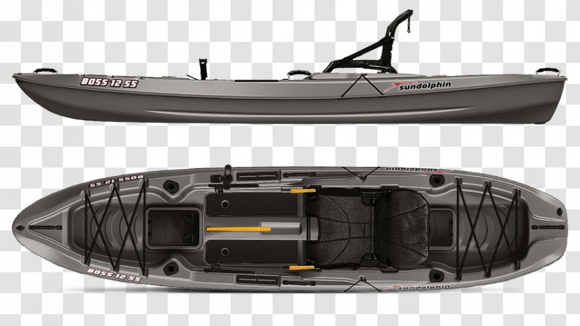 Sun Dolphin Boss 12 SS Kayak Fishing Angling Paddling - Sports Equipment - Ce Transparent PNG