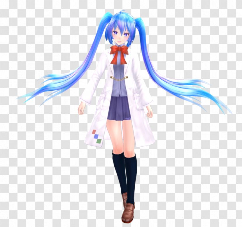 Science MikuMikuDance Scientist Hatsune Miku Female - Watercolor Transparent PNG