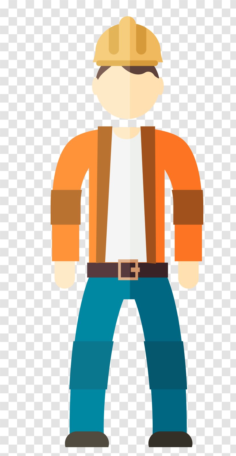 Architectural Engineering Laborer Clip Art - Neck - Construction Man Transparent PNG