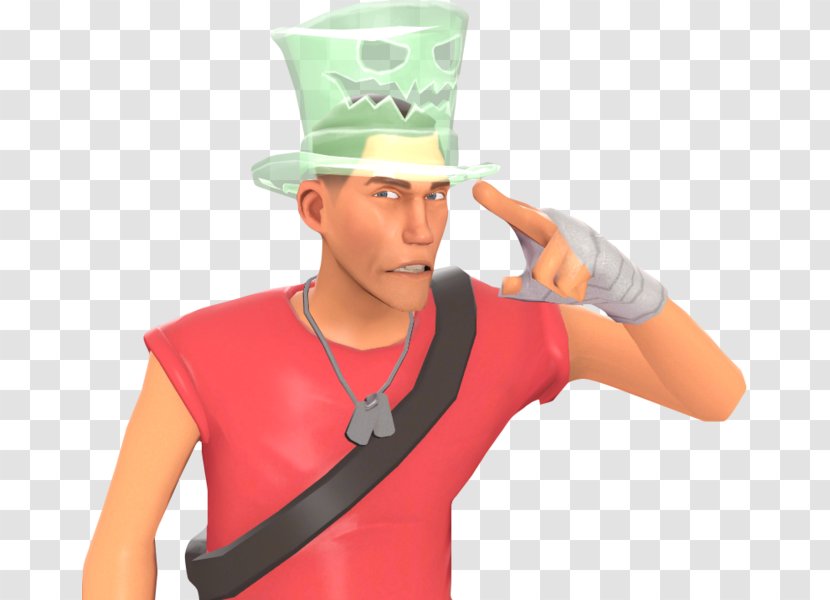 Team Fortress 2 Hard Hats Cap Stealth Game - Finger - Hat Transparent PNG