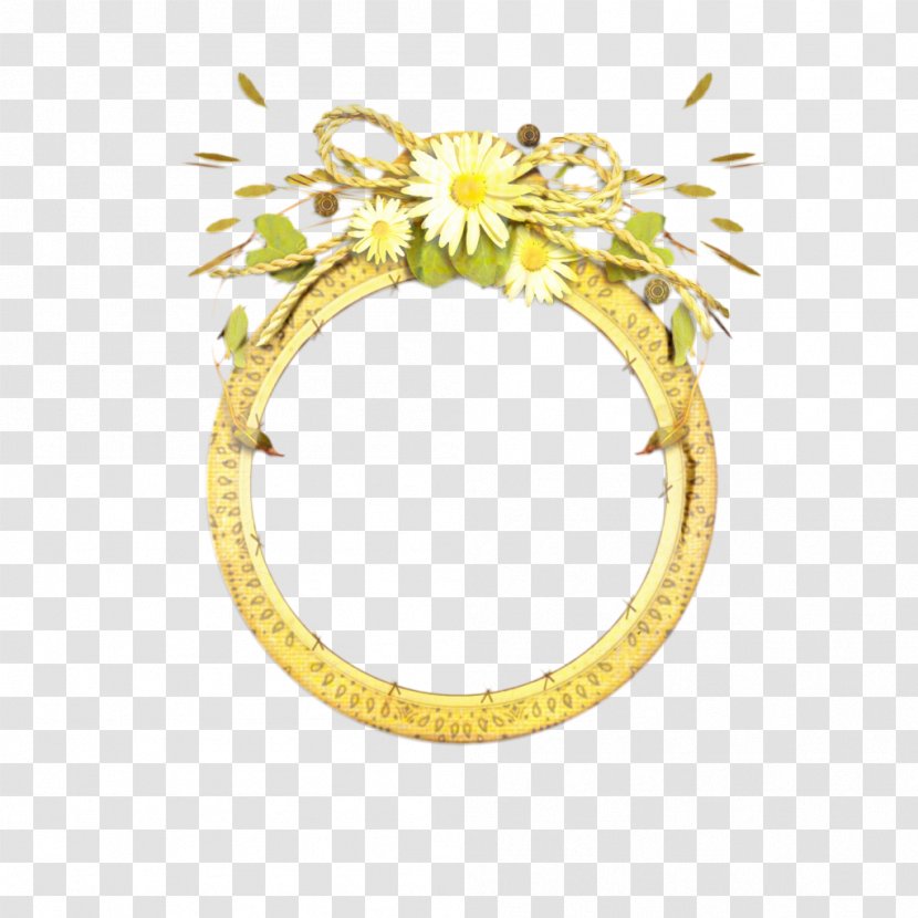Yellow Flower - Oval - Jewellery Transparent PNG