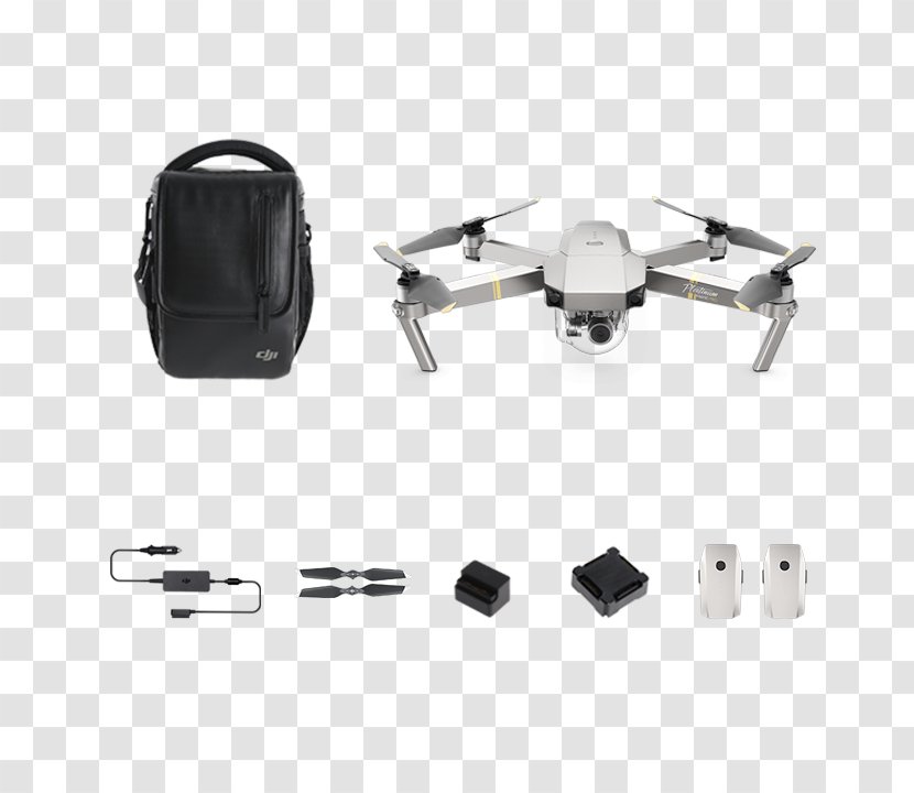 DJI Mavic Pro Platinum Unmanned Aerial Vehicle Aircraft Transparent PNG