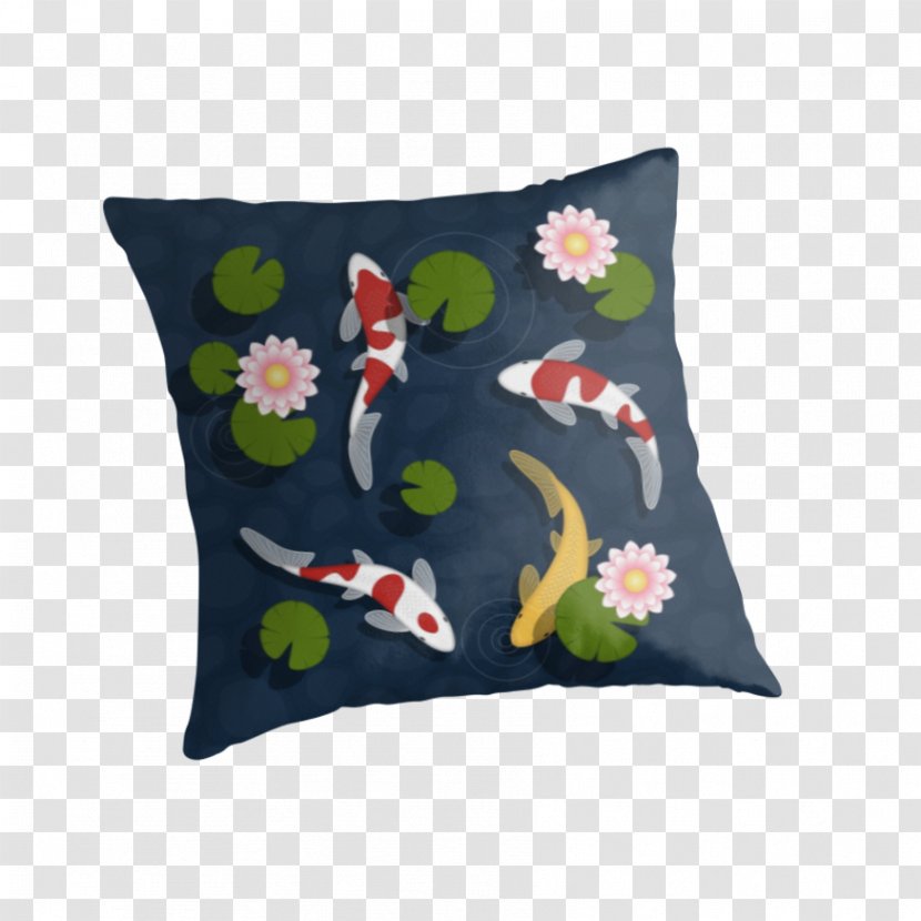 Koi Pond Throw Pillows - Pillow Transparent PNG