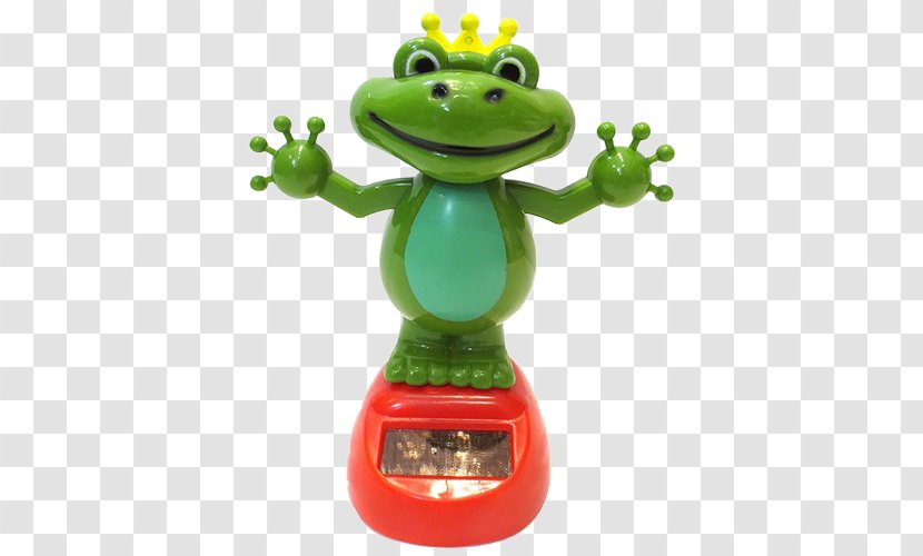 Frog Wackelfigur Solar Power Toy Animal - Prince Transparent PNG