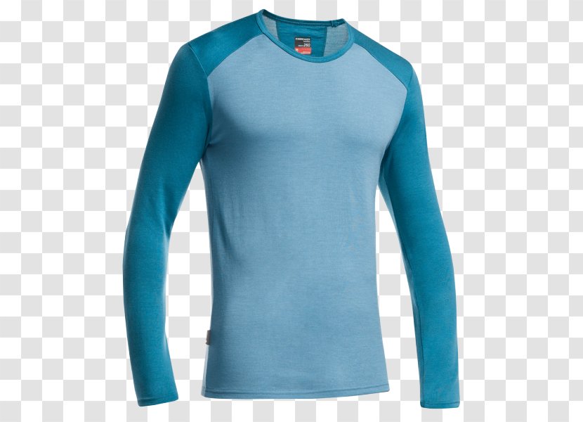 Long-sleeved T-shirt Clothing Icebreaker Merino - Neck - Shirt Transparent PNG