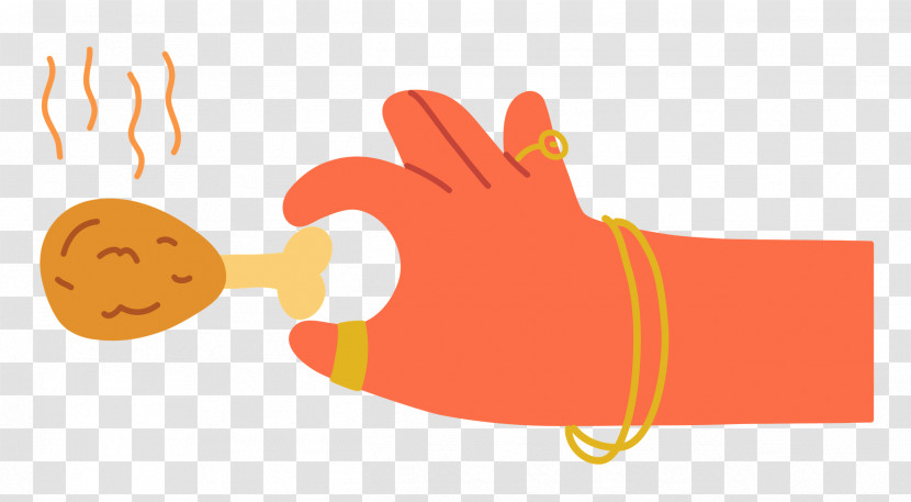 Hand Pinching Chicken Transparent PNG