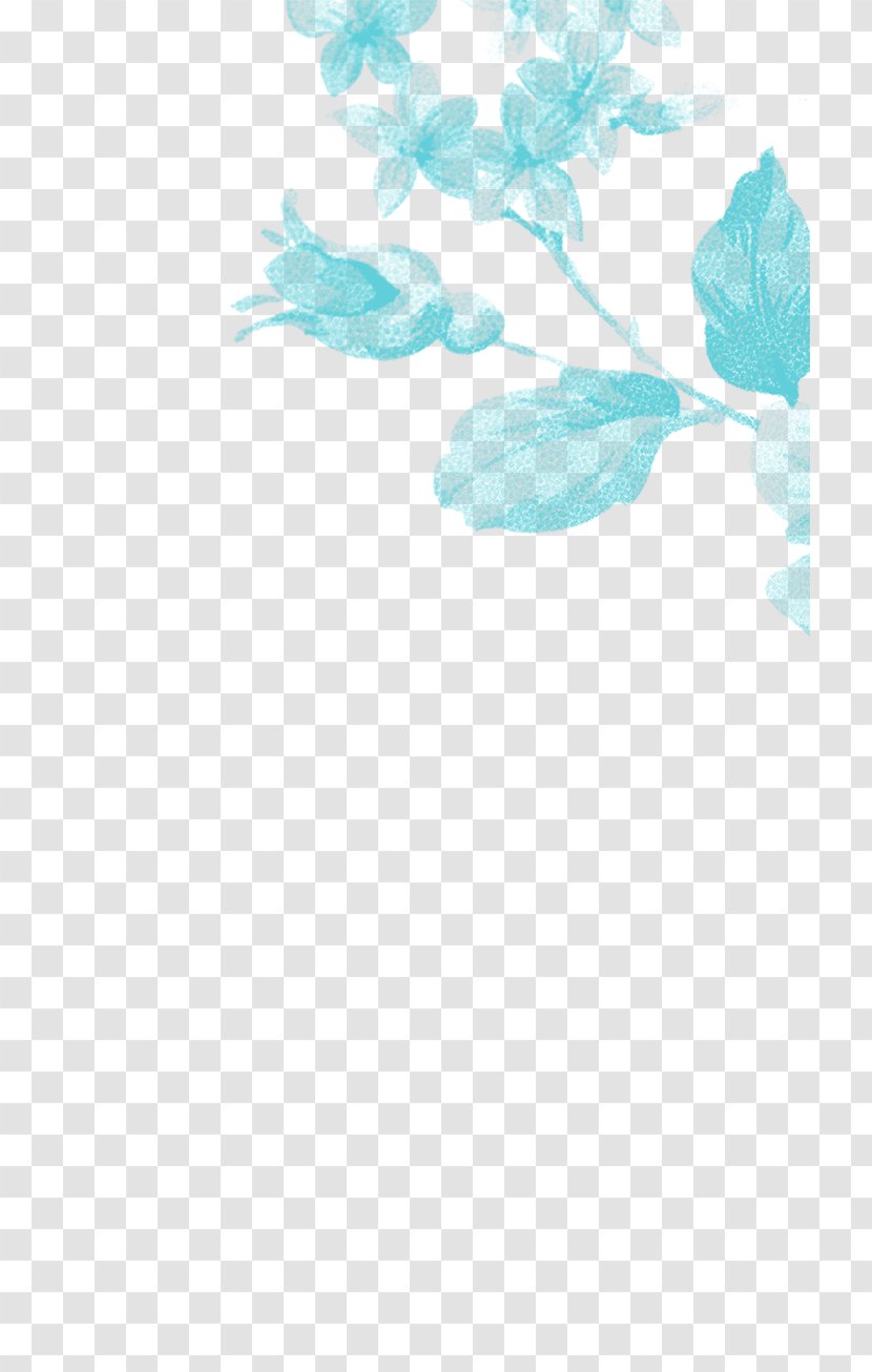 Flower Floral Design Echappe Toi Bordeaux - Turquoise - Layered Transparent PNG