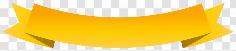 Banner Yellow Ribbon Clip Art - Pennon Transparent PNG