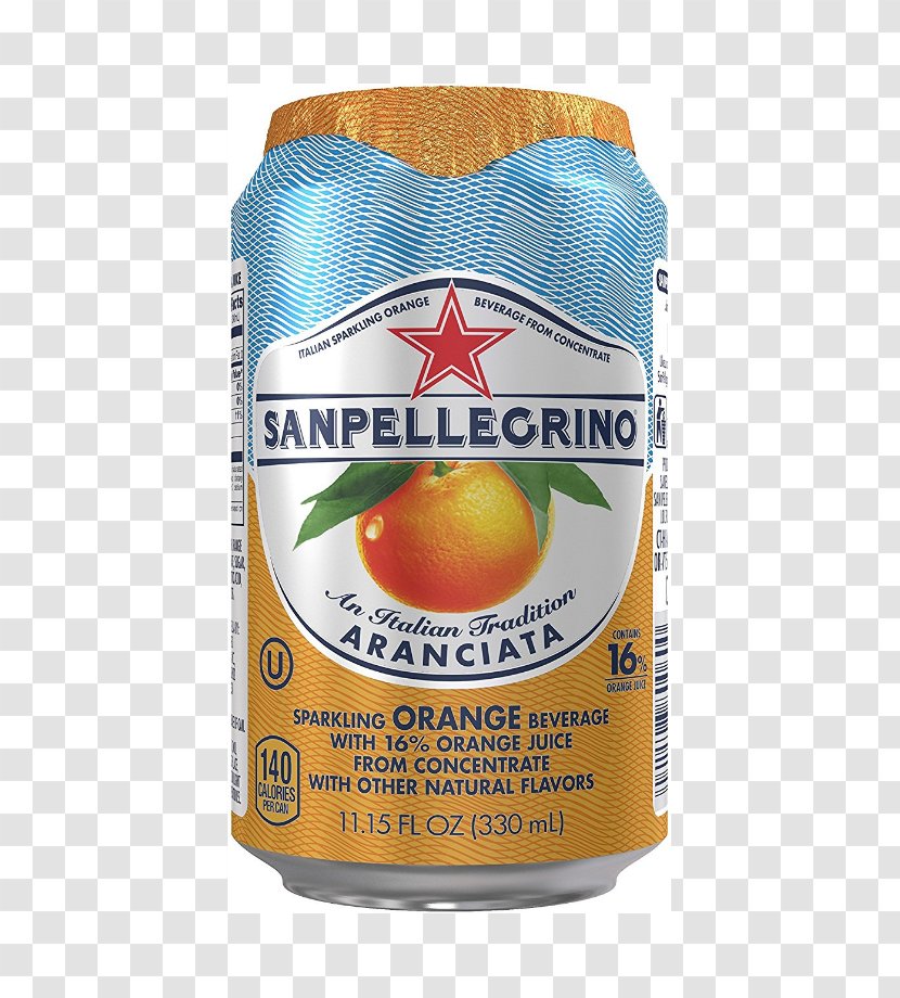 Carbonated Water Lemonade Fizzy Drinks Orange Juice - Spellegrino Transparent PNG